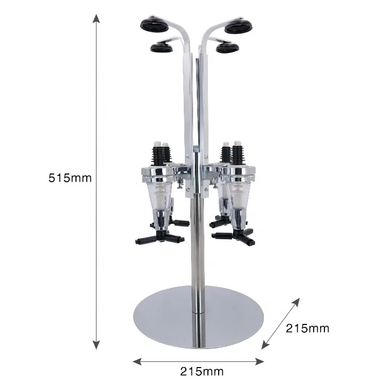 Factory OEM Bar Butler 4 Bottles alcohol Dispenser Wine Dispenser Drinking Pourer