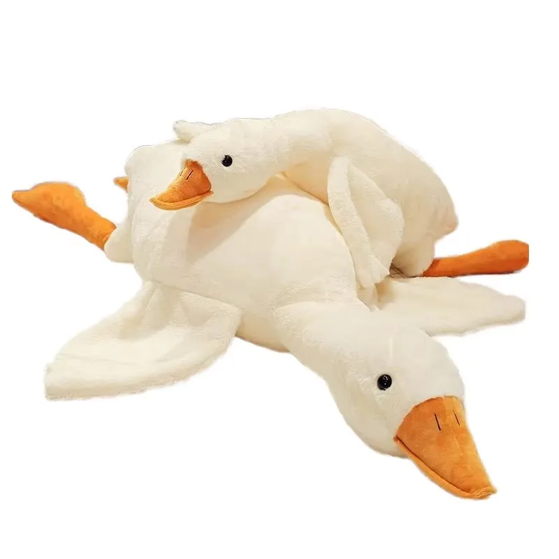Most Popular Toys Large Cotton White Goose Stuffed Plush Toy Cute Soft Baby Doll For Girls Sleeping Sofa Cushion Best Seller