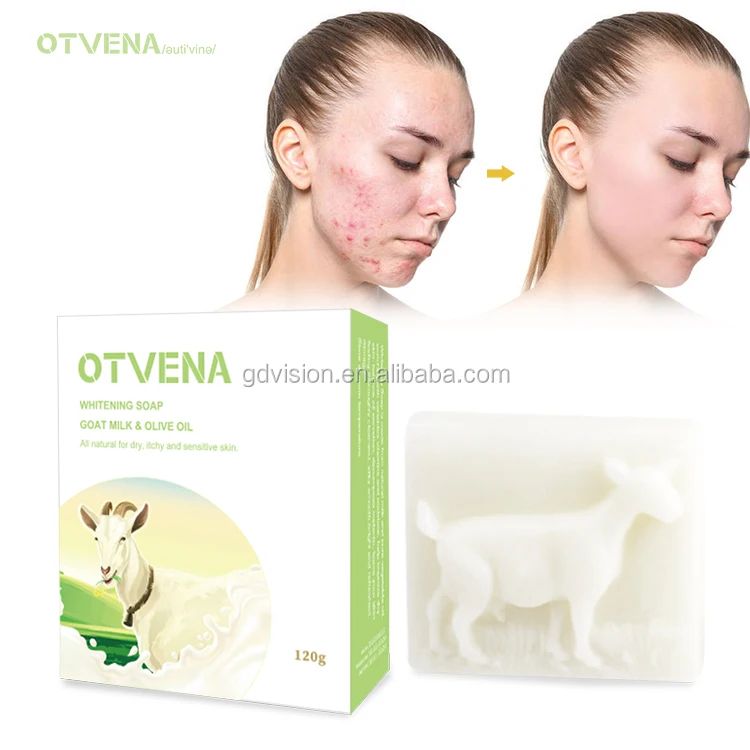 2022 Best Seller OTVENA Remove Pimple Pore Acne Treatment Goat Milk Moisturizing Soap
