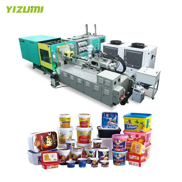 450Ton Thin Wall Packaging System Container Storage Making Machine High Speed Injection Moulding Machine YIZUMI