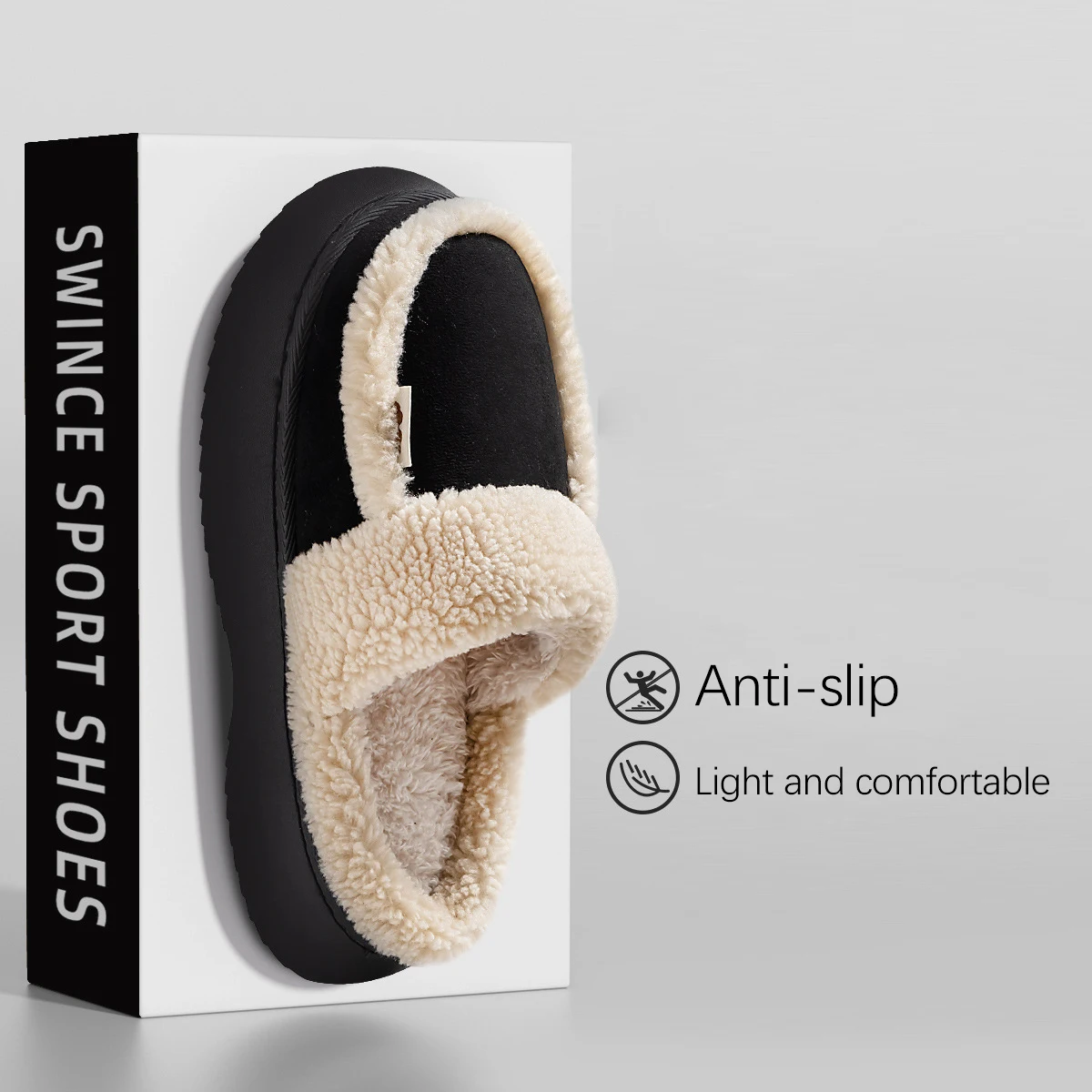 Ladies Slippers for Women New Cotton Shoes  in Winter Warm and Thick Plush Slippers Wholesale
