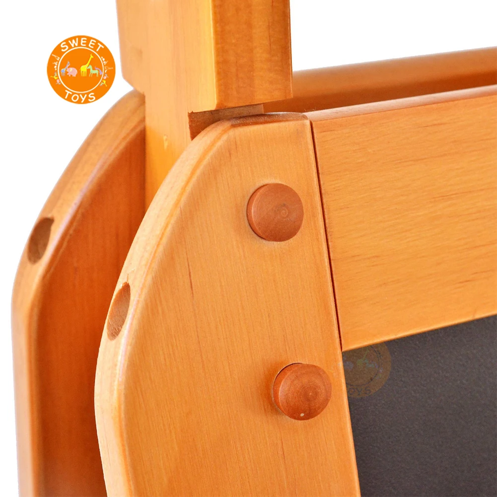 2-in-1 Lap Boards Top Easel Double-sided Wood Blackboard Drawing Board For Early Educational and Distant Learning