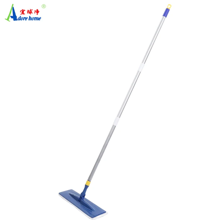 high quality easy flat mop set for dry and wet cleaning mop with 2pcs microfiber pads