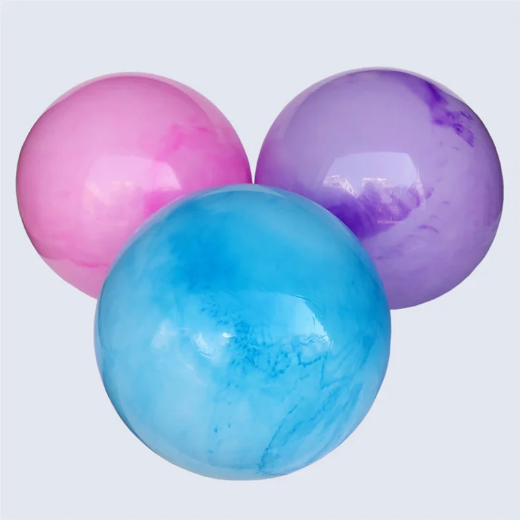 New High Quality Explosion Proof Multiple Color Stable Balance Regular PVC Rainbow Yoga Ball