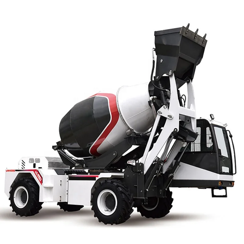 
4 side automatic feeding concrete mixer automatic integration of China manufacturers 