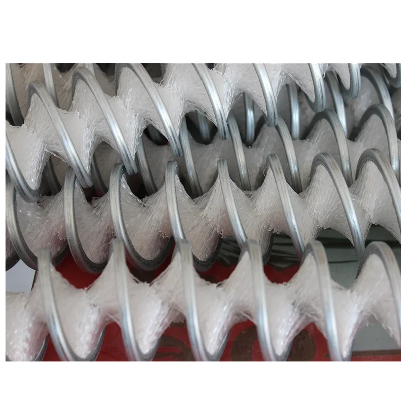 Inside coil Wire spiral brush cylinder cleaning brush for ss wire