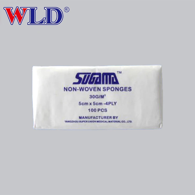 Medical Materials 4ply Non Sterile Non-woven Sponge medical non woven gauze sponge