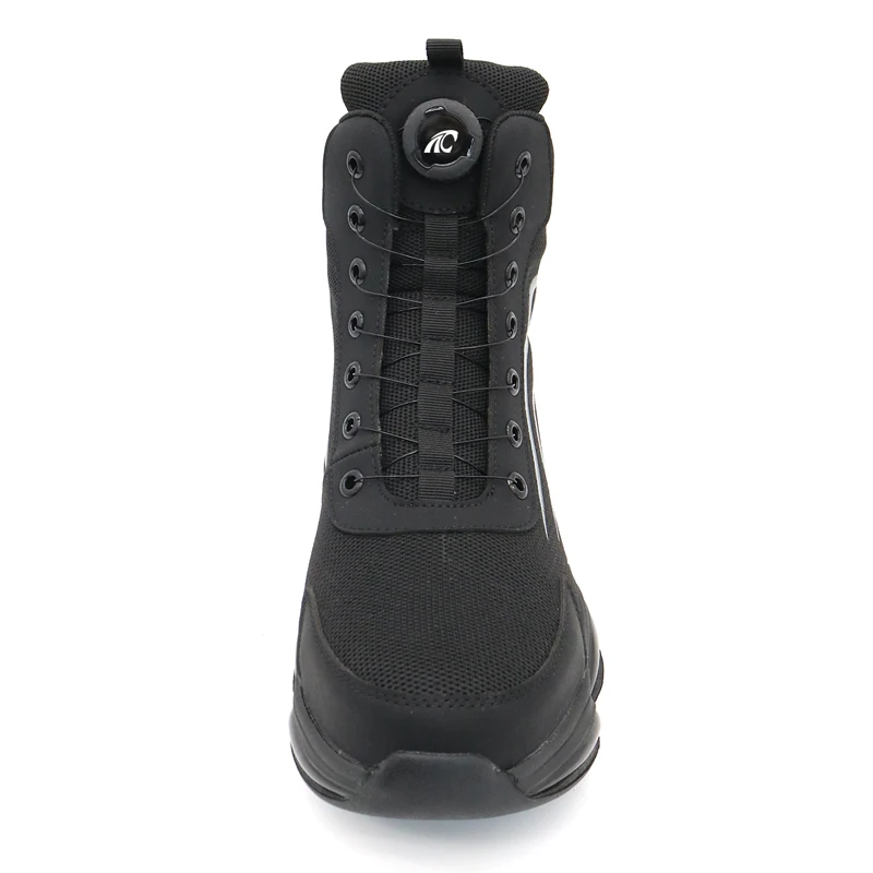 2024 New Twist Lock tiger Master Tpu Sole Steel Toe Anti Puncture Warehouse Light Weight Sport Style Safety Boots for Men