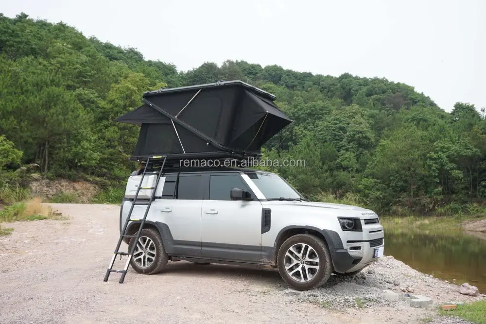 Hot Sale Waterproof SUV Rooftop Tent with Skylight OEM 4-5 Season Z Design Shape for Camping and Outdoor Travel Low Price!