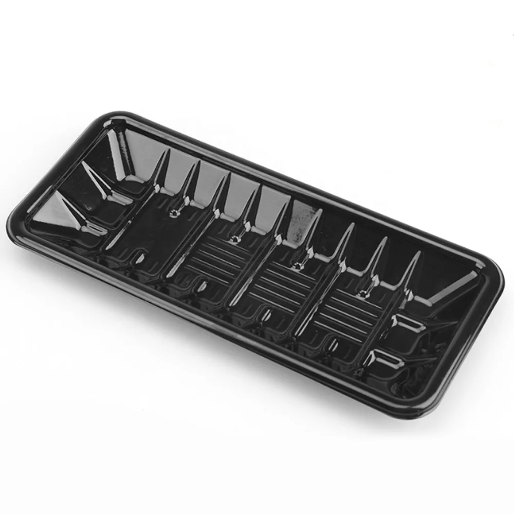 
Plastic for black RPET/PET disposable pork fresh biodegradable custom size vegetable tray 