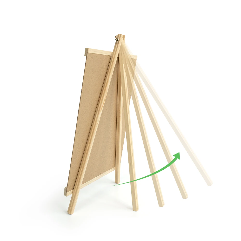 25X48cm Store Sign Board Wooden Black Chalkboard Easel Stand For Kids Drawing Writing Message Board