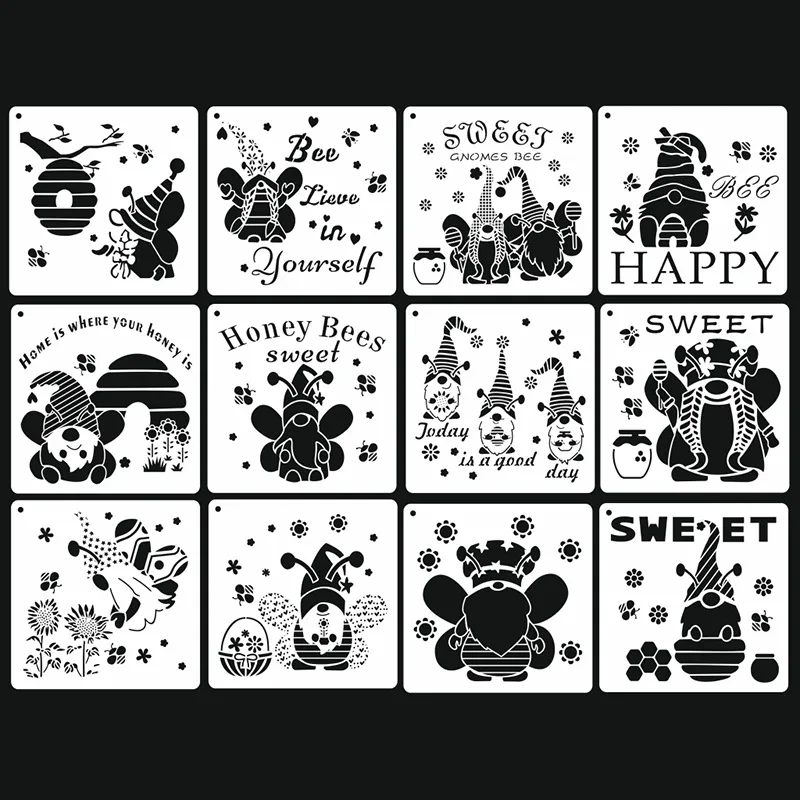 flower DIY Creative mandala Stencils Templates Reusable Plastic Craft Drawing Painting Template