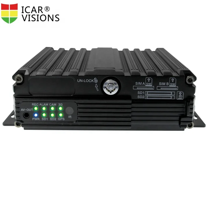 
4CH SD card Mobile DVR for GPS tracking and vehicle monitoring built-in wifi 3G 4G for fleet management 