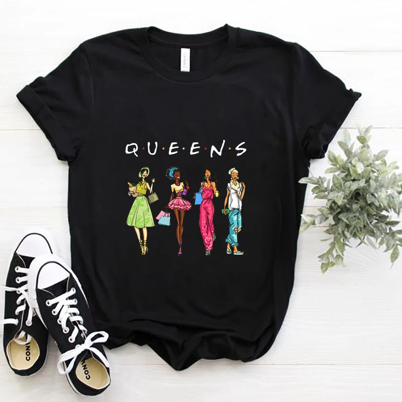 Melanin Shirt Wholesale Price Breathable Black Women Men Movement Racial Equality Black Is My Happy Color Printing T Shirt