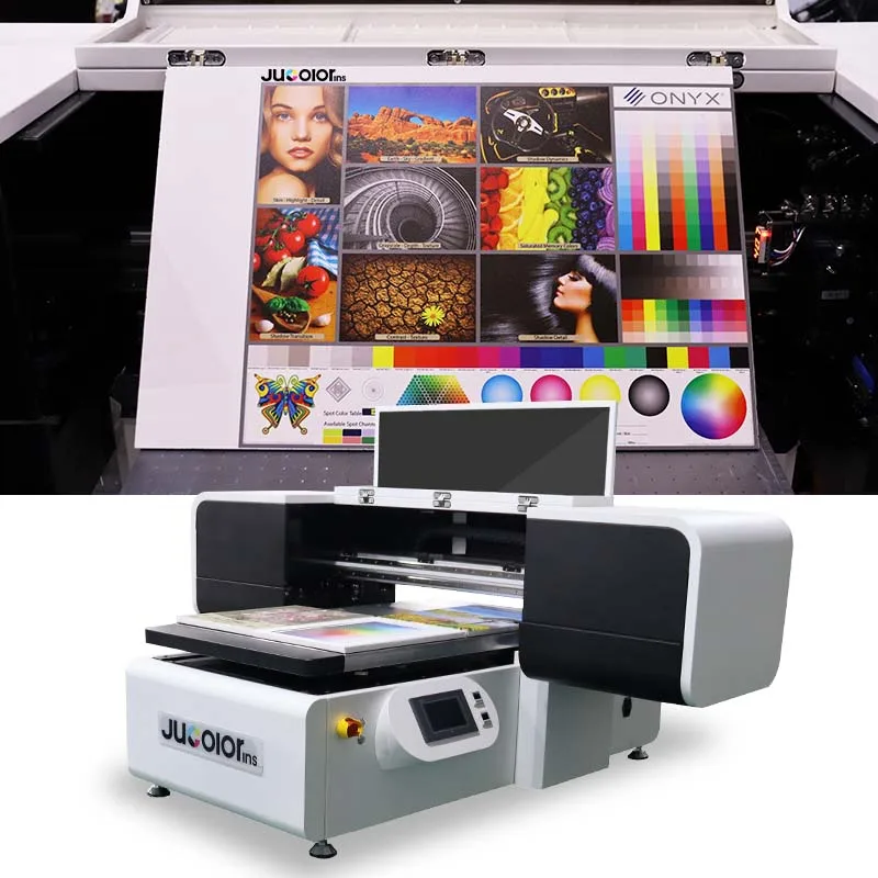 Jucolor 6090Pro A1 промышленный 10 цветный Ультрафиолетовый планшетный принтер с RICOH GEN5 GEN6 EP SON DX7 I3200 головками и камерой сканером