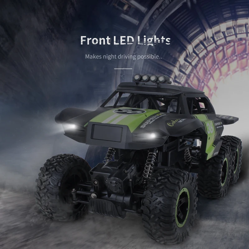 JJRC Q101 Remote Control toys rc-cars 1:12 scale 6x6 rc High speed car Big wheel speed switching light rc off-road climbing car