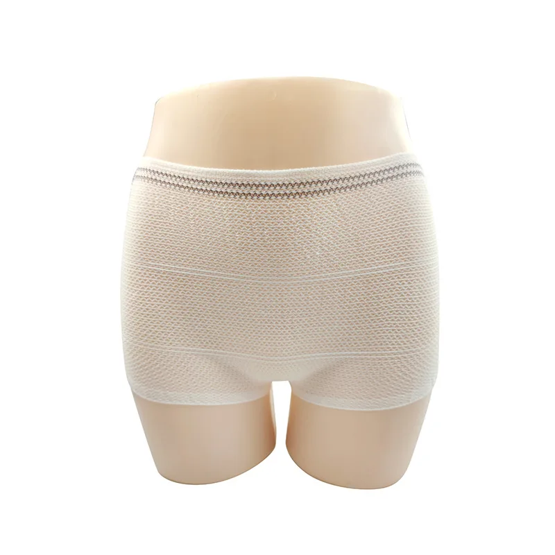 Hot Saling Disposable Knit Panties Postpartum Mesh Underwear Nylon Seamless Shorts Briefs Underwear For SPA
