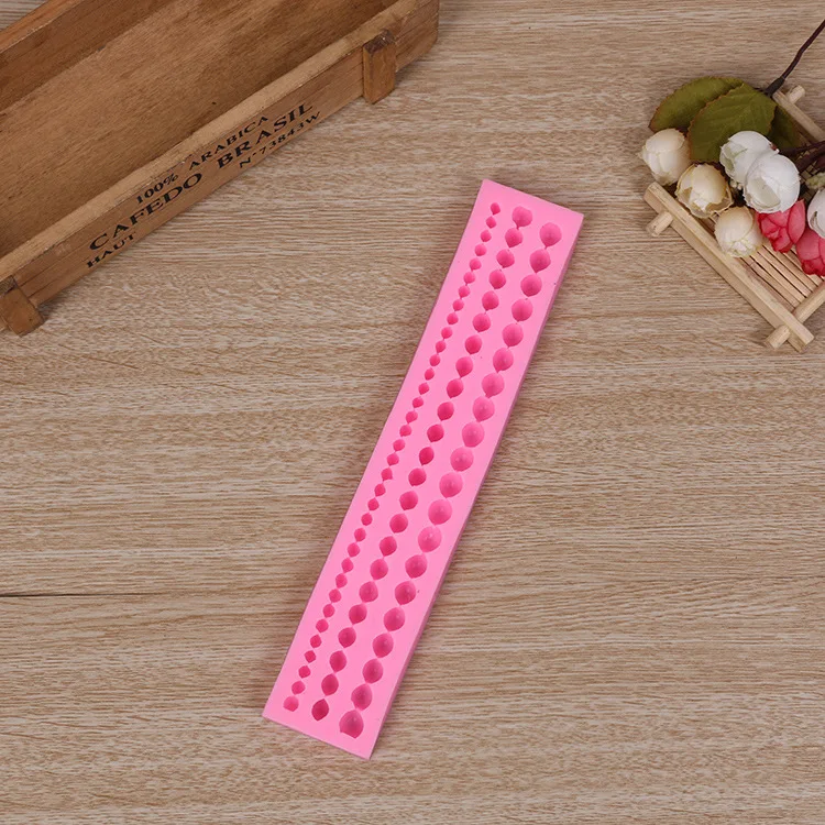 Pearl Chains Shape Cake Border Silicone Mold Kitchen Baking Decoration Tool Chocolate Bread Mousse Dessert Fondant Mold
