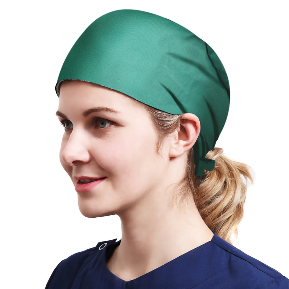 
Разноцветные галстуки из 100% хлопка для спины, шапка для медсестры, хирургические шапки для больницы 