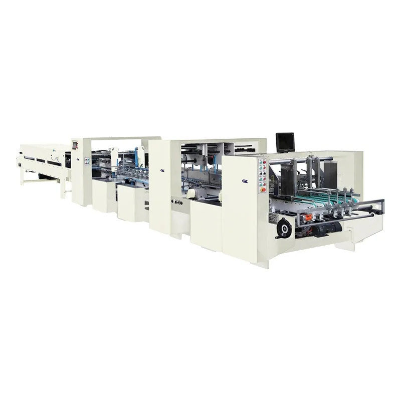 Carton Gluing Cardboard Stapler and Folder Gluer Machine for Making Corrugated Box Stitching and Gluing Cardboard Machine