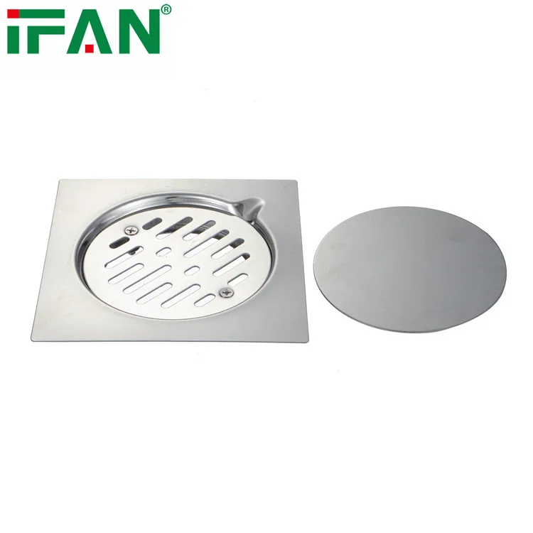 IFAN New Superb Quality Floor Drain Strainer Water Bathroom Plumbing Fitting Stainless Steel Floor Drain