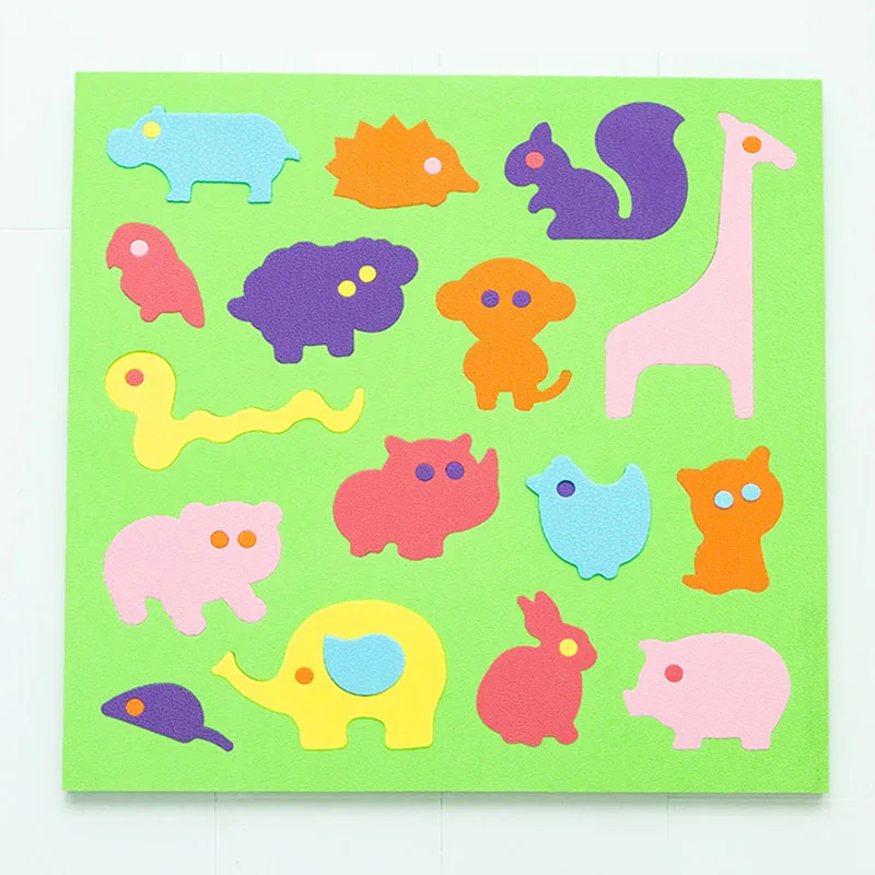 Детский мягкий пазл из ЭВА, 26 букв, 36 слов