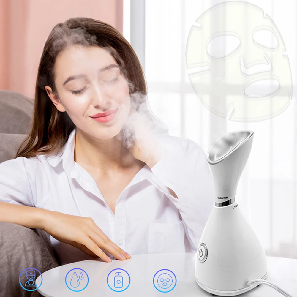 Оптовая продажа, новинка 2021, профессиональный мини портативный домашний паровой аппарат для красоты, Электрический Ионный паровой аппарат для лица Nano мистер