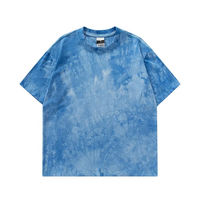 2024 New Style 260gsm Heavy Weight oversized Tie Dye Stone Washed T Shirt Oversized