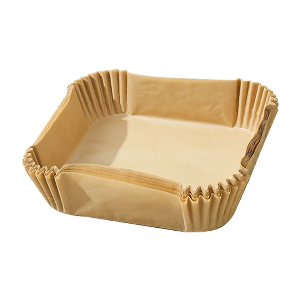 23*23 Square Parchment Paper Sheets Air Fryer Toaster Oven Liners Round Disposable Paper Liners Heat Resistance Non Stick