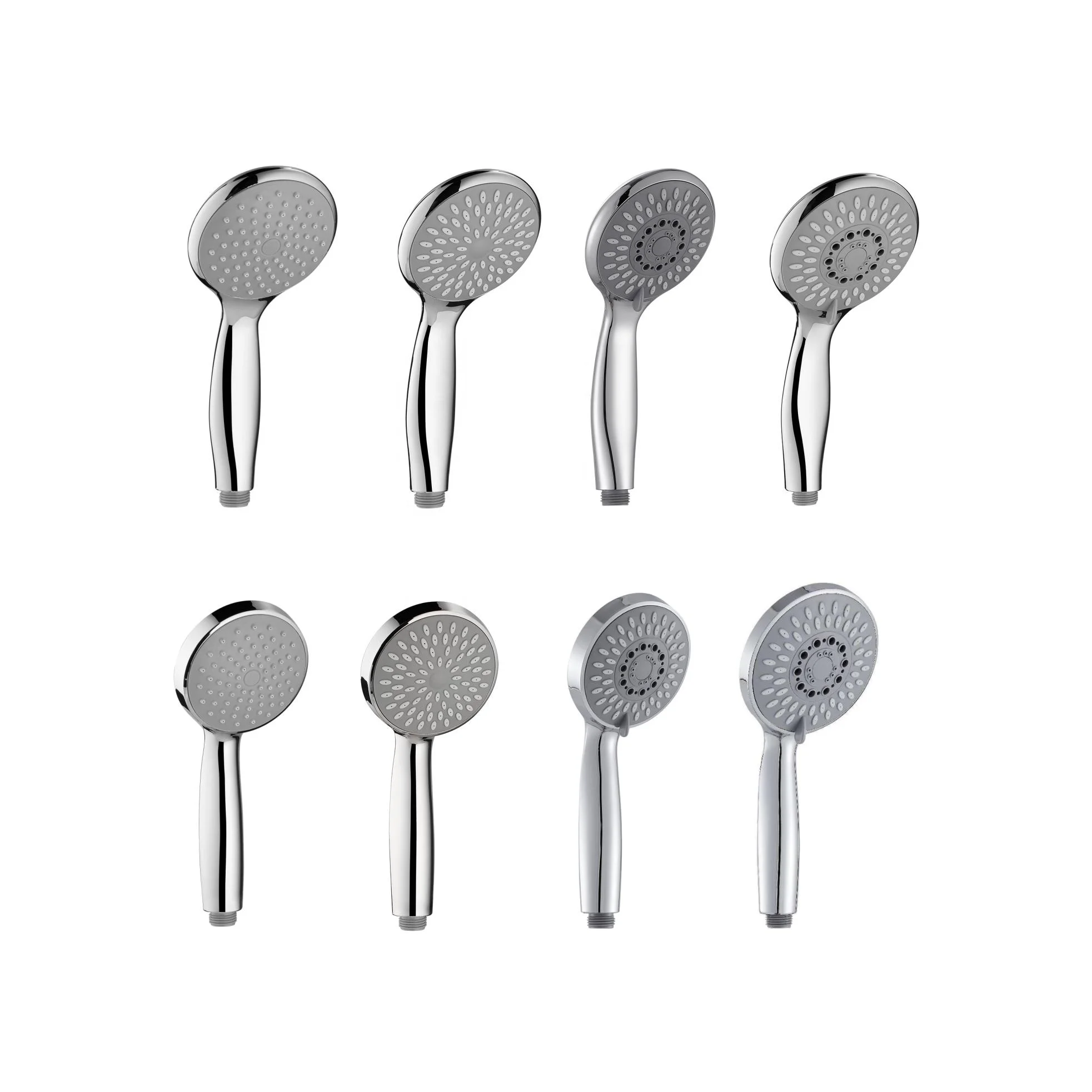 Chrome Black ABS Water Saving Rainfall Bathroom Hand Held Shower Head