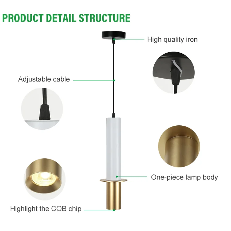 High Durability Indoor Home Living Room Decorative Lighting MR16/G5.3/GU10 Led Pendant Light