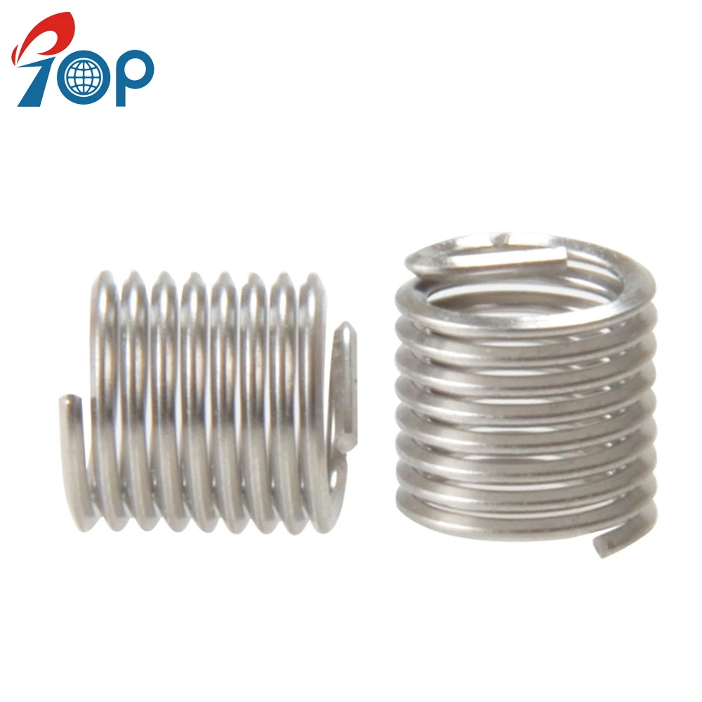 Stainless Steel Titanium H Coil Tangless Screw Lock Threaded Insert for Aluminium Cast iron Metal