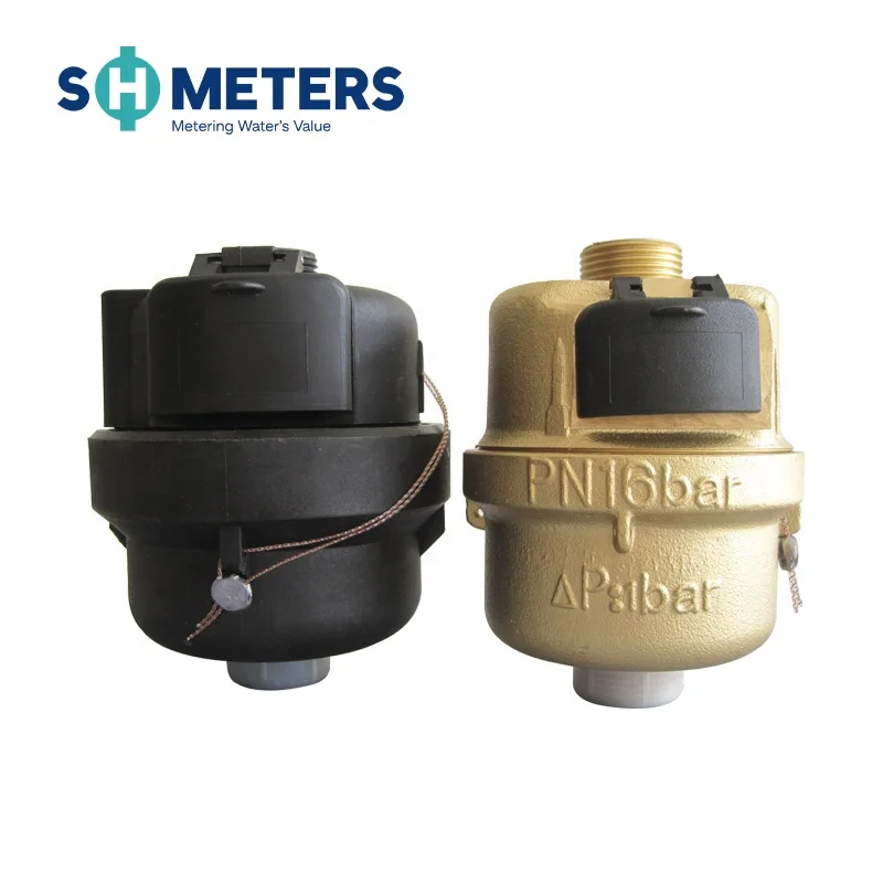 DN15~40 max admissible water pressure precision 1.6Mpa high piston volume water meter