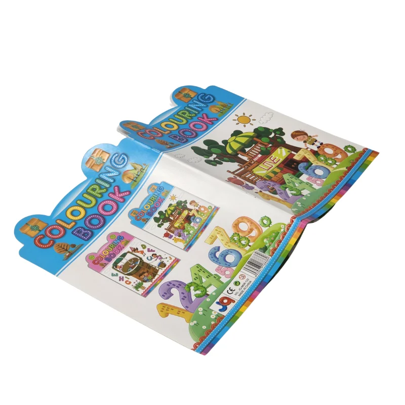 Wholesale Custom Reusable Softcover Paper Drawing Book Printing Custom Coloring Books for Kids with Logo