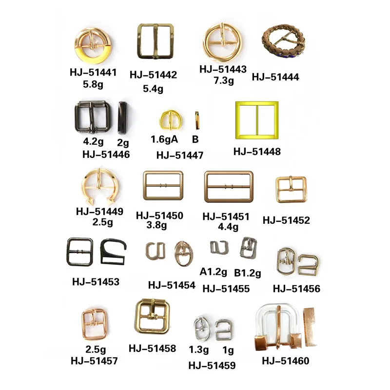 BX  Wholesale Metal Buckle For Handbag Irregular Shape Buckle Metal G Hook Metal Webbing Buckles