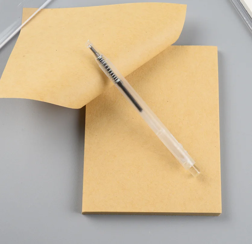 Simple Notebook Message Board Clip with Pen Convenient Stationery for Loose Leaf Note Taking