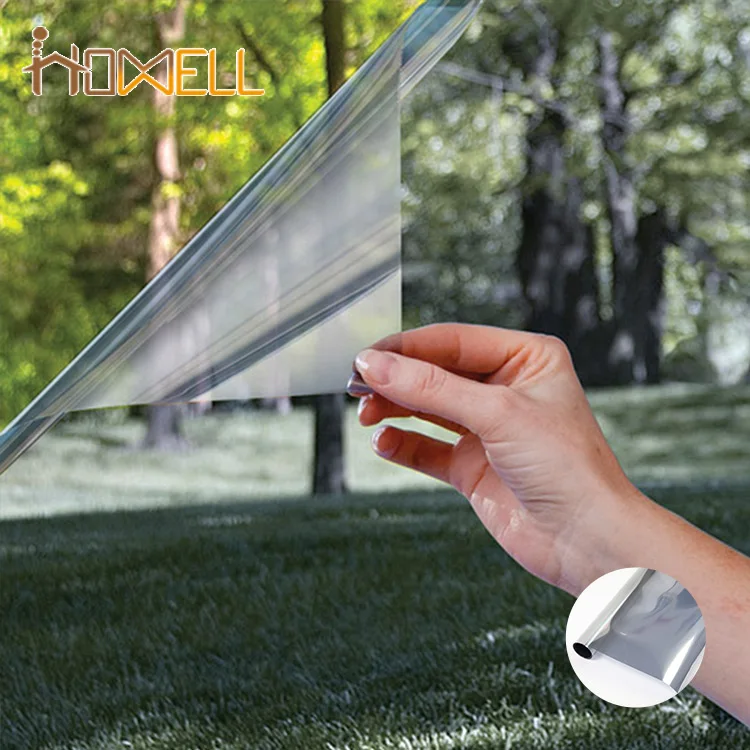 Window Solar Film ANTI UV Privacy Static Cling Mirror One Way Film