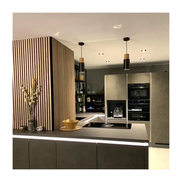 Newest Wall Decor MDF Wooden Slat Acoustic Panel Colorful Nature Wood Melamine Home Theater
