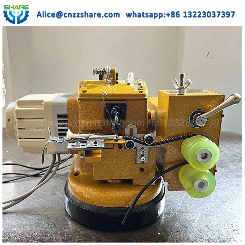 Second hand single needle overlock sewing Machine for leather bag strap date cable sewing Machine