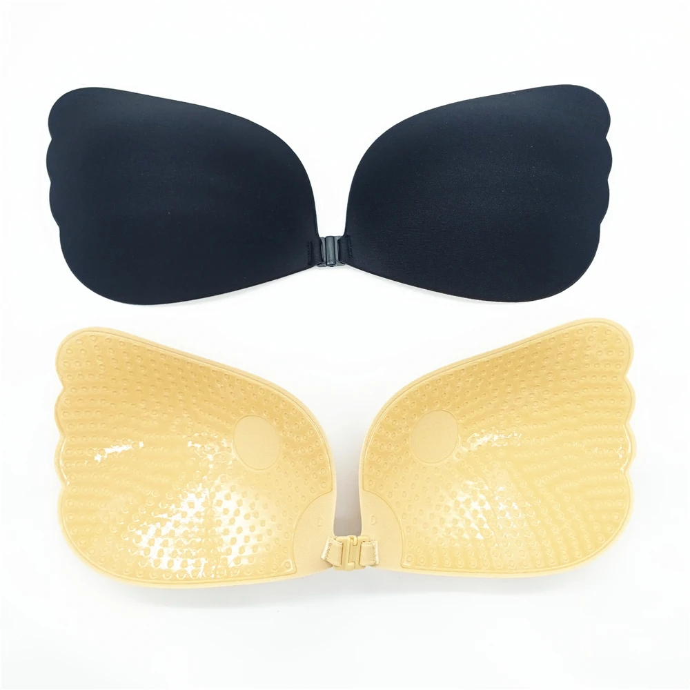 Double push up silicone crossdresser bra and breast silicon bra strapless invisible bra