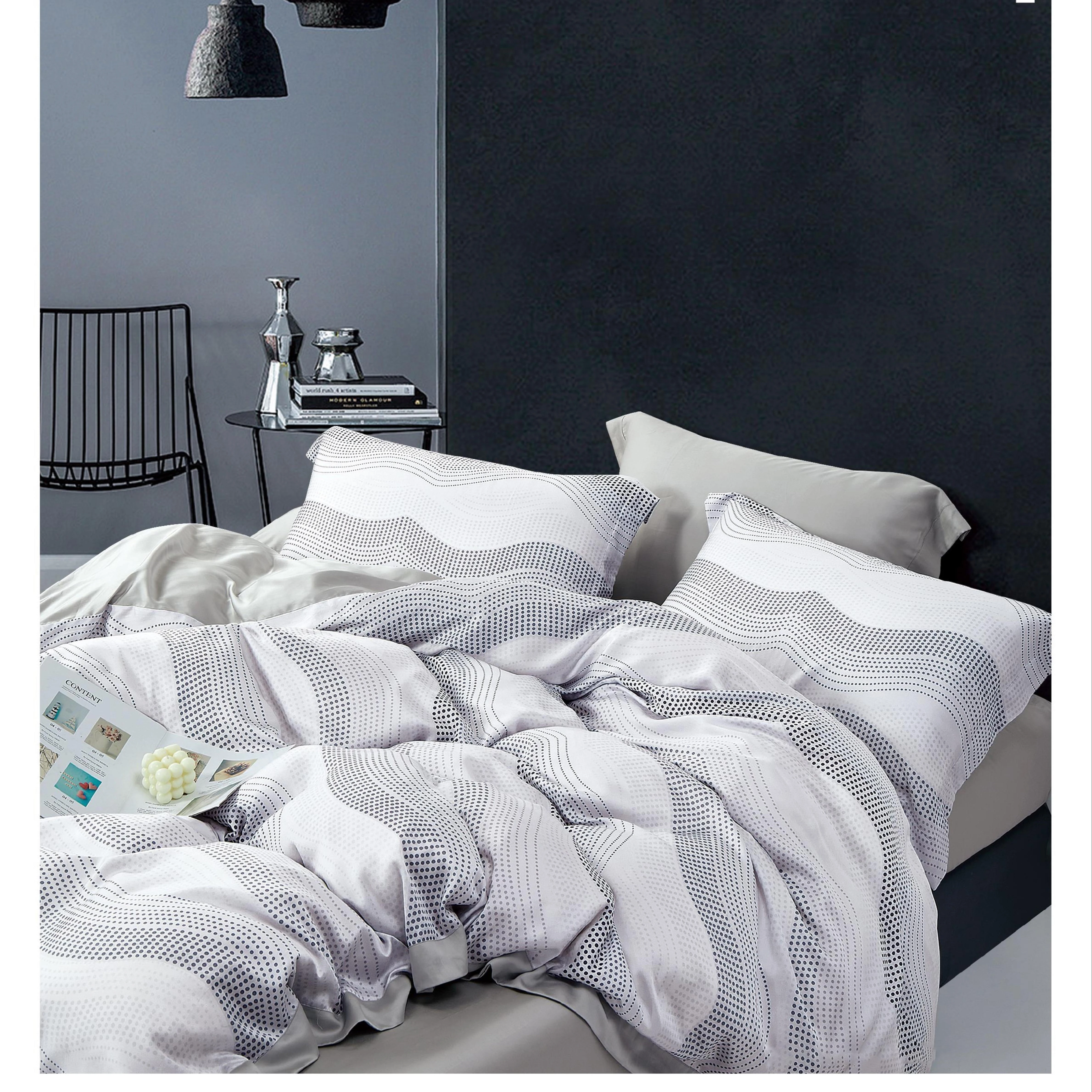 Cleome 100% Lenzing Tencel Bedding Set Duvet Cover Set Hotel Linen Home Textile