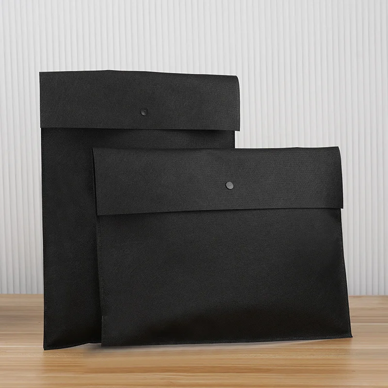Reusable Bags Eco Friendly Non-woven Bag With Snap Button,High Quality Green Pink Red Non Woven Packaging Bags With Custom Logo