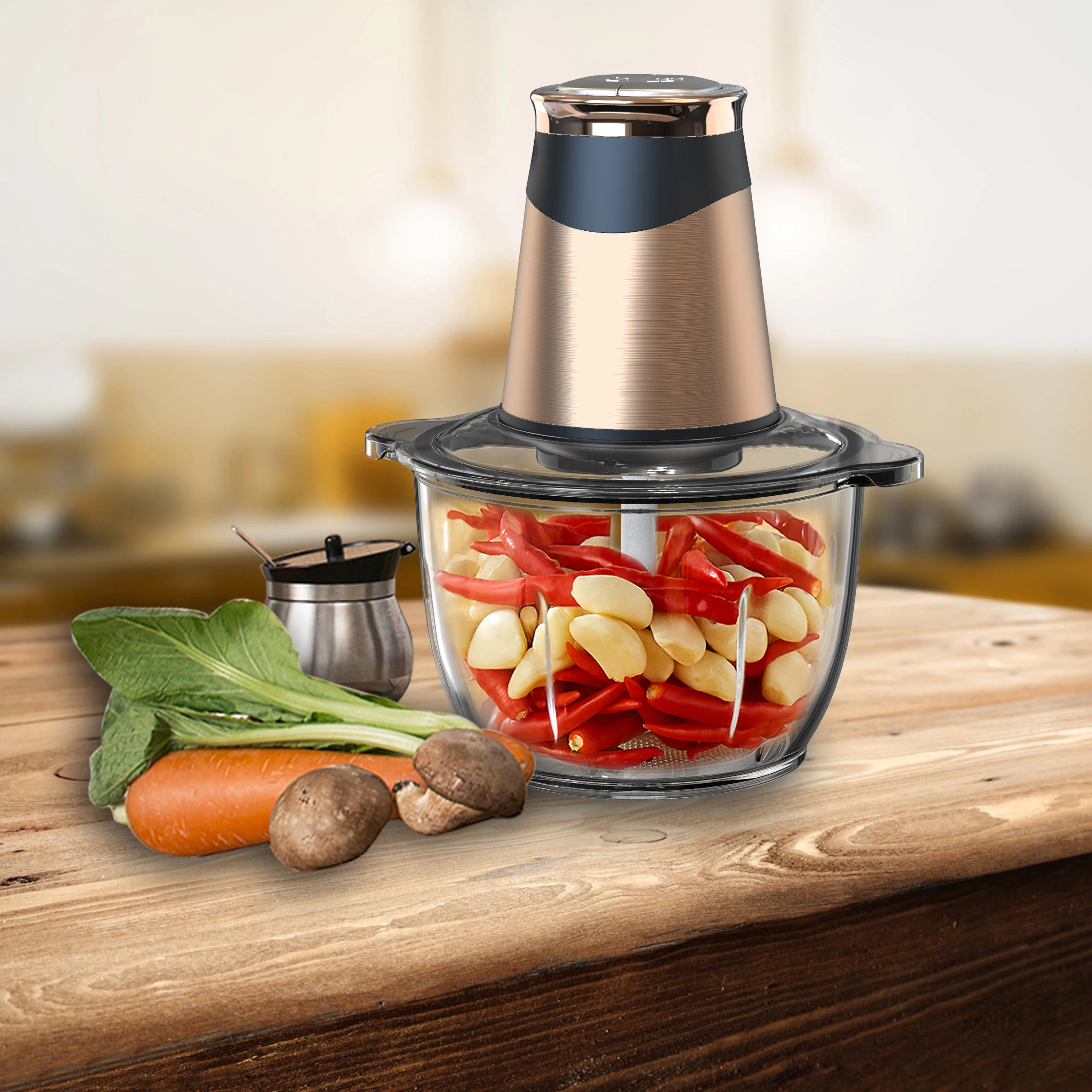 High-end Commercial Home Kitchen Multifunctional Portable 2l 3l Food Processors Meat And Vegetable Chopper Grinder Electric