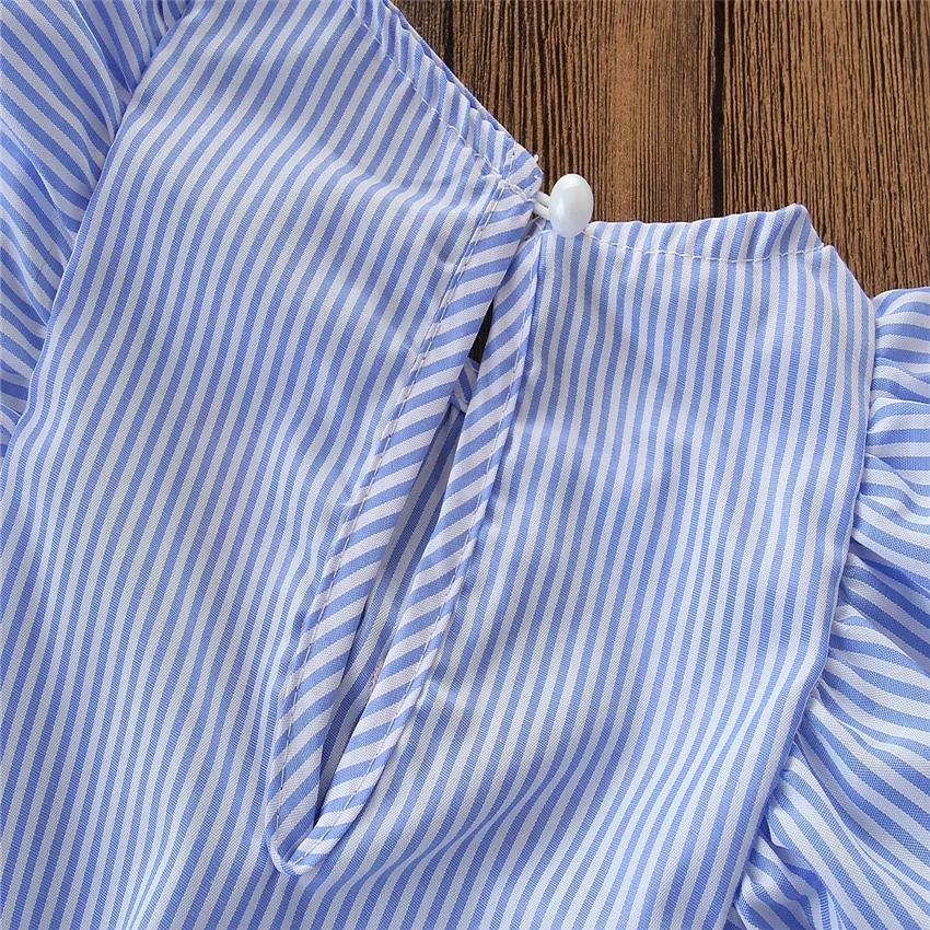 Европейские и американские летние комплекты детской одежды 2021 комбинезоны с летящим рукавом платья для девочек детская одежда