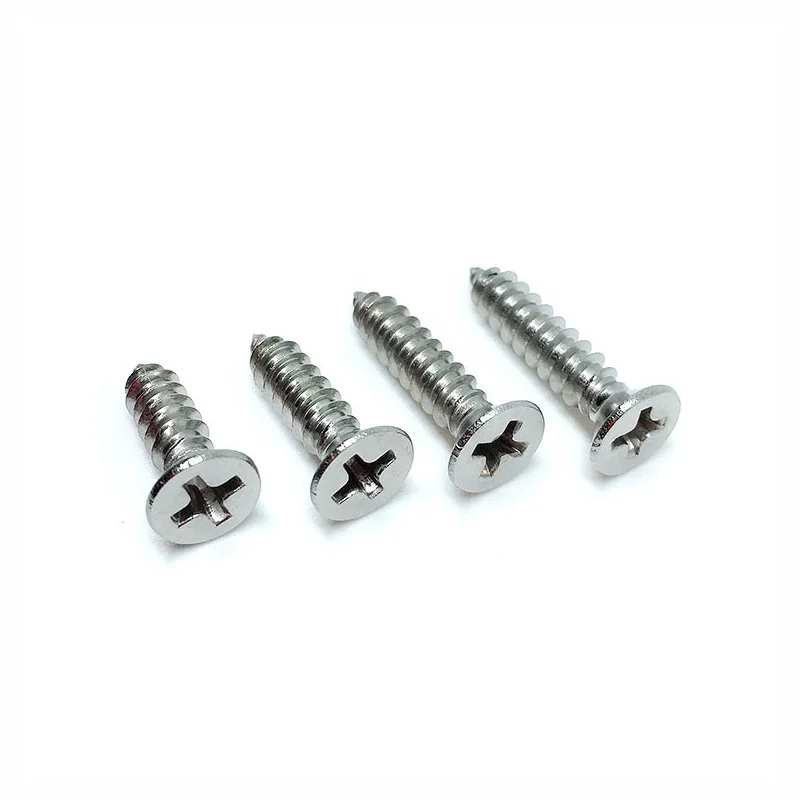 hot sale Cross Countersunk Head tapping Screw stainless steel Self-tapping Screw Wood Screws