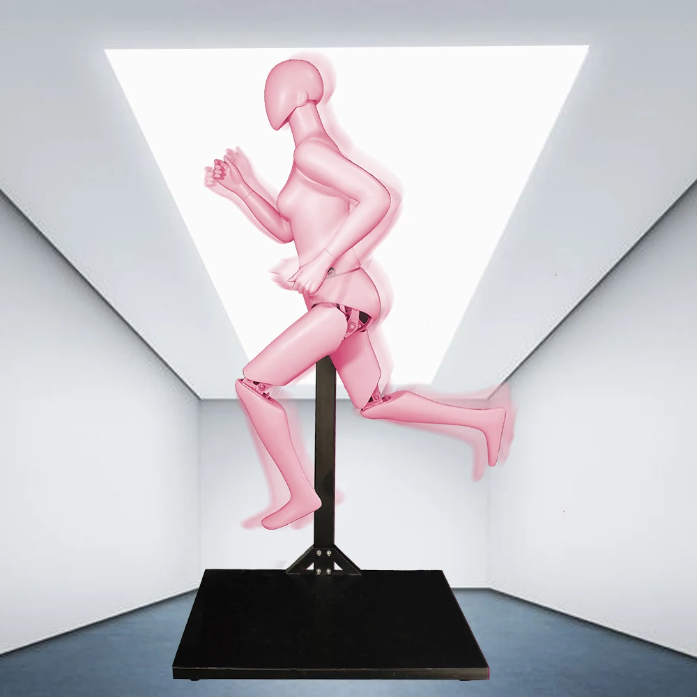 Exhibition Robotic Mannequin Wood Doll Mannequin Rotating Mannequin