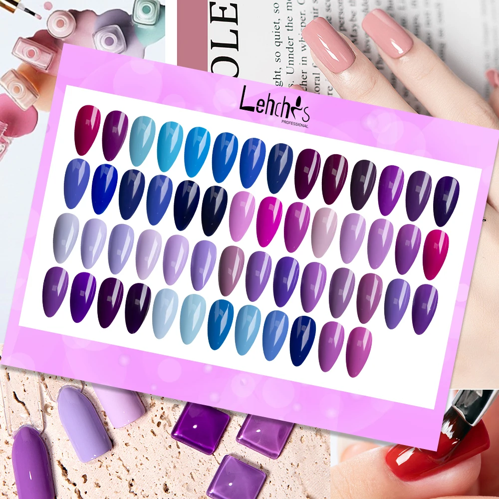 Lehchis 2025 new package 15ml 6colors/box nail art paint solid UV Gel Semi-Permanent Varnish Long Lasting Soak Gel Polish