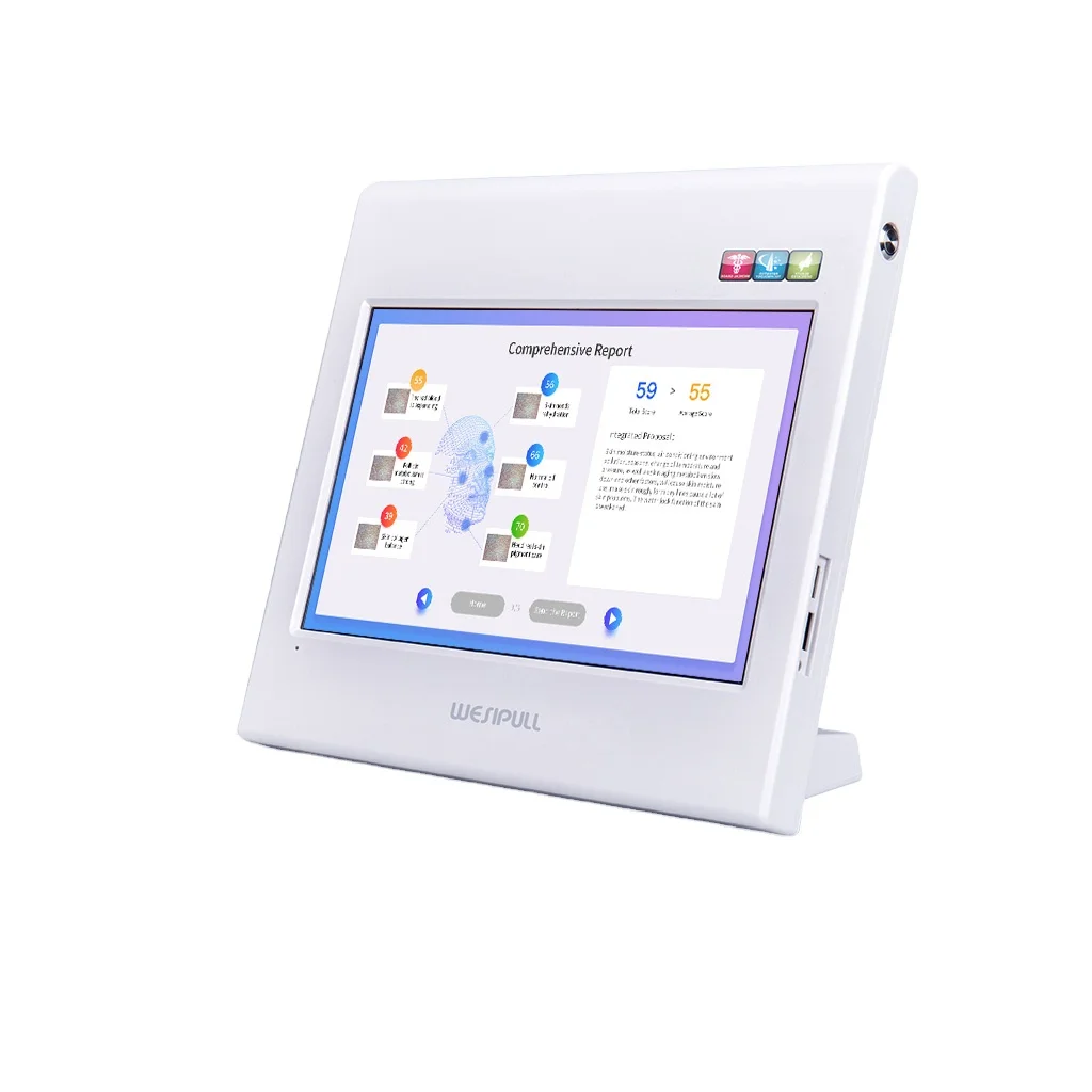 Wesipull Professional Face Skin Analyzer Machine Portable Skin Scanner Intelligent Skin Analysis Machine