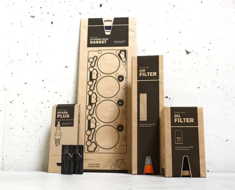 High Quality Packaging Automotive Parts Air Filters Fold Paper Products Packaging Box