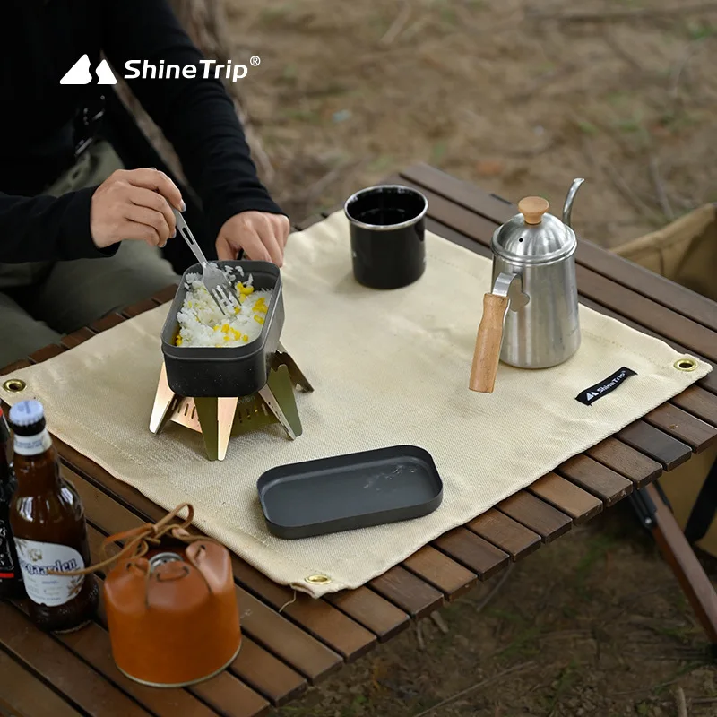 Shinetrip Outdoor Picnic Bbq Fireproof Cloth High Temperature Resistant Glass Fiber Flame Retardant Cloth Fire Resistant Mat